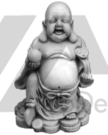 Budda z betonu - figurka dekoracyjna 30 cm