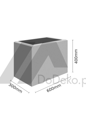 Prostokątna nowoczesna donica